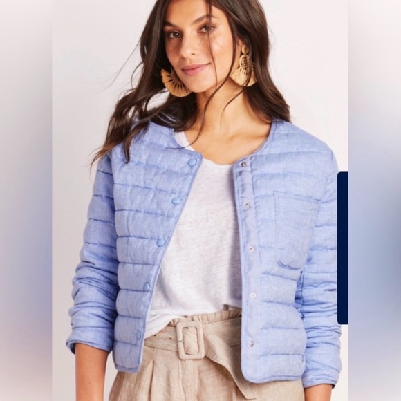 Vineyard Vines Jackets & Blazers - Vineyard Vines lightweight linen puffer jacket